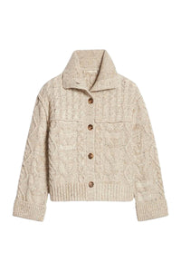 Cardigan Forest en laine - Beige