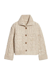 Cardigan Forest en laine - Beige