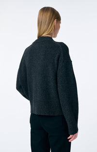 Cardigan Fennel en laine - Anthracite