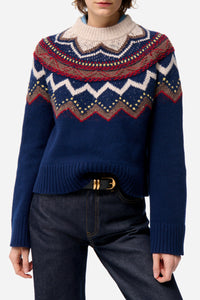 RECO : 110 // Pull Fenicia en laine - Marine