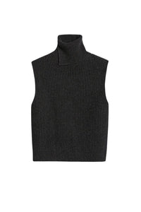 Pull sans manches Finley en laine - Anthracite