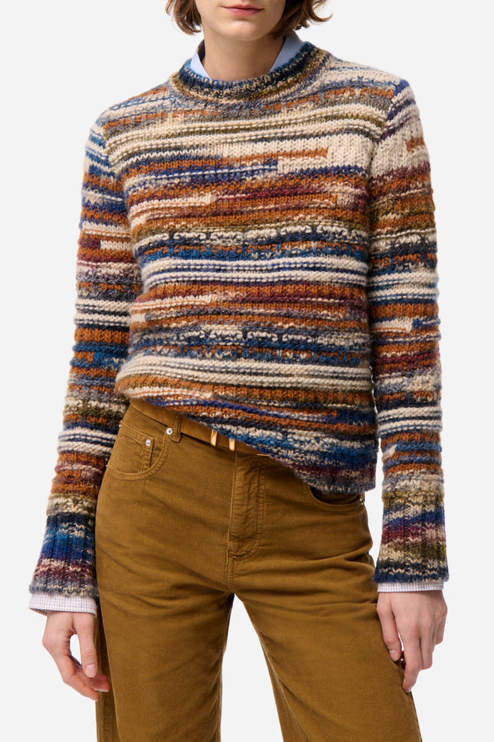 RECO : 110 // Pull Fabrizio en laine - Multicolore