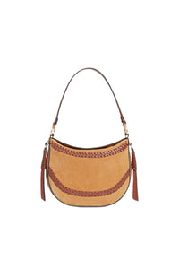 RECO : 180 // Petit cabas Daily en cuir velours - Caramel