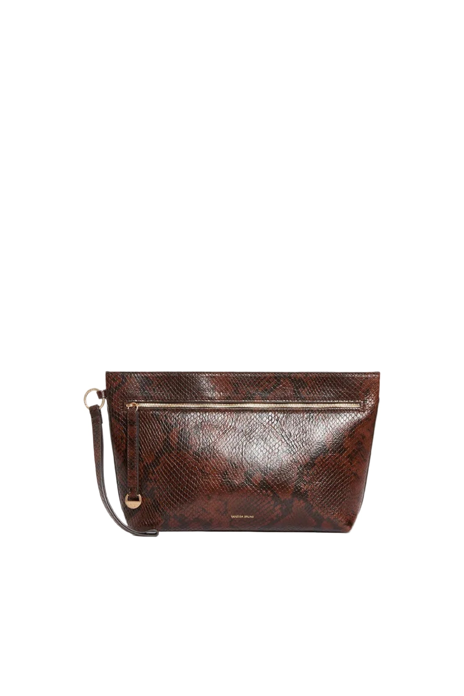 RECO : 110 // Pochette zippée en cuir - Fauve