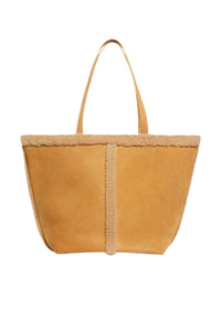 RECO : 240 // Grand cabas Daily en suède - Caramel