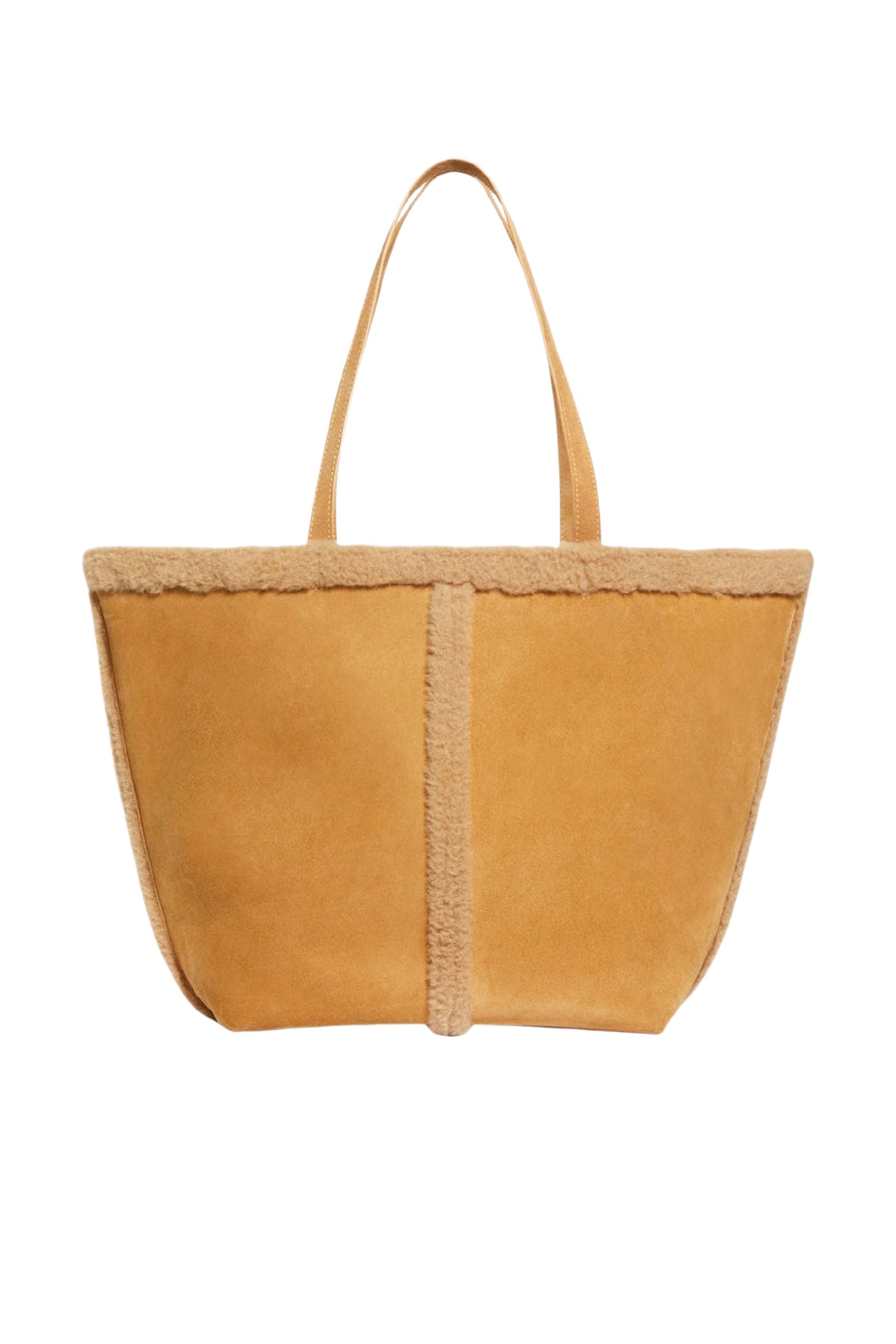 RECO : 240 // Grand cabas Daily en suède - Caramel
