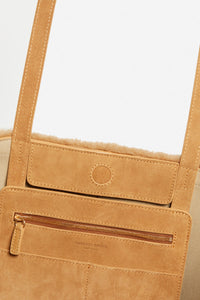 Grand cabas Daily en suède - Caramel