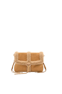 Othilia small leather bag - Caramel