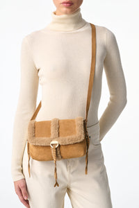 Othilia small leather bag - Caramel