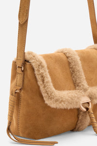 Othilia small leather bag - Caramel