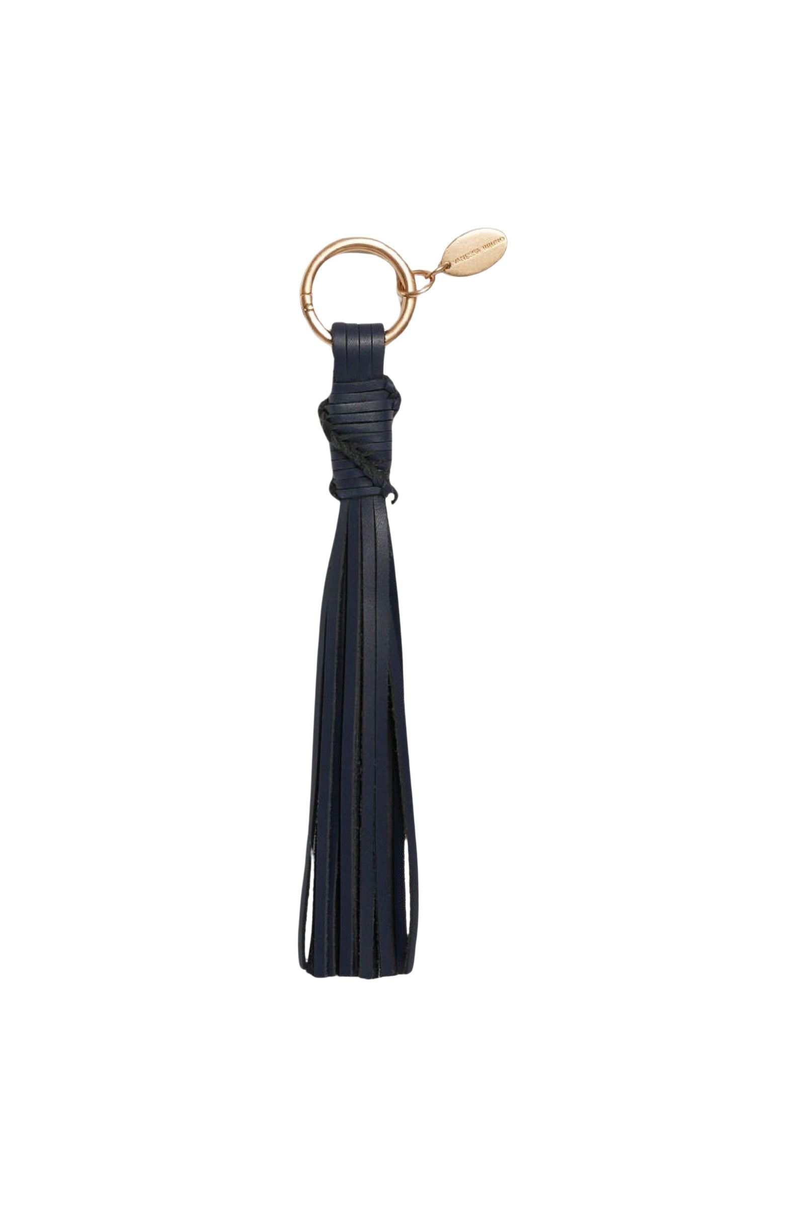 RECO : 30 // Charm pompom en cuir - Marine