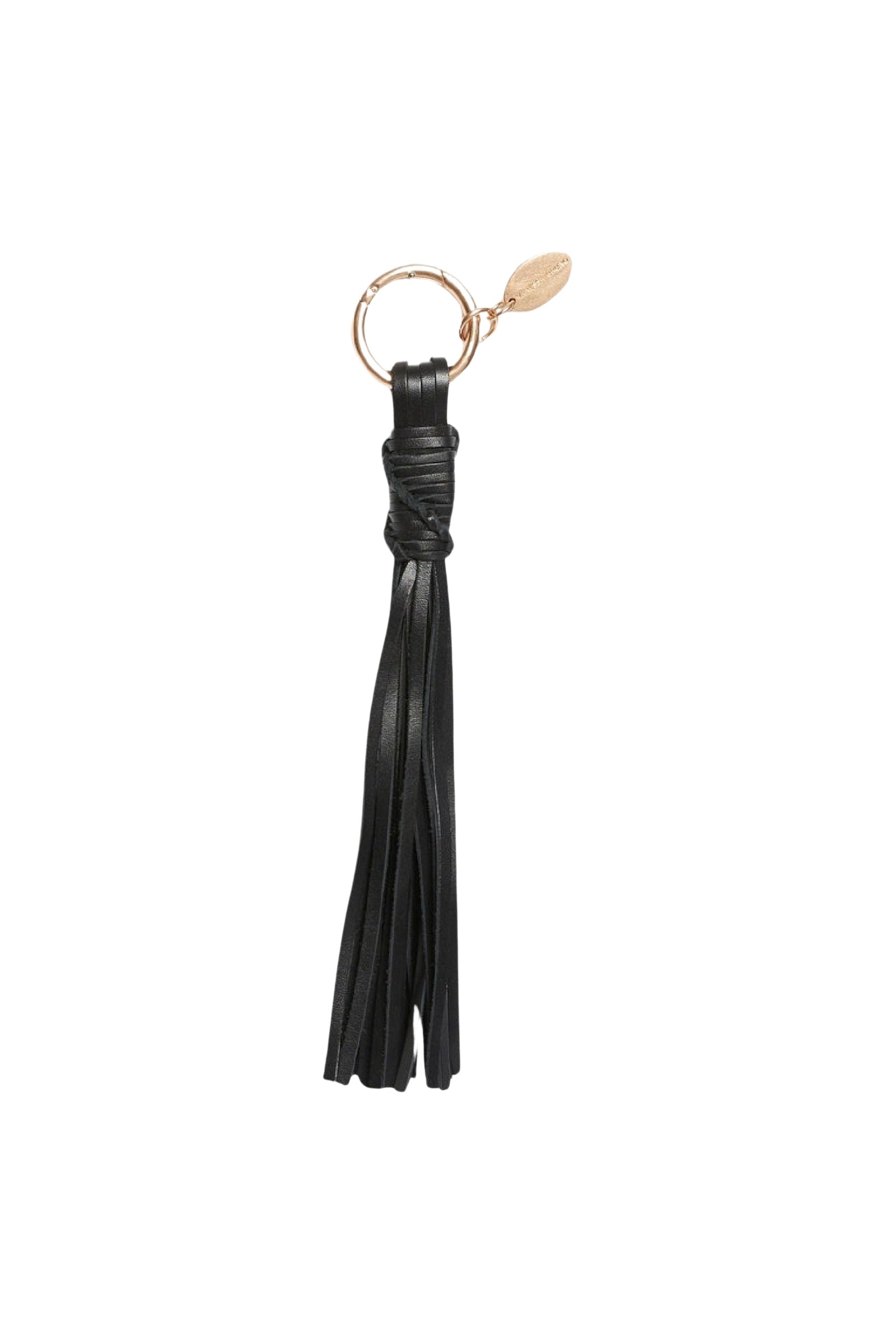RECO : 30 // Charm pompom en cuir - Noir