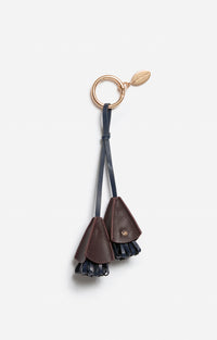 Charm Fleur En Cuir