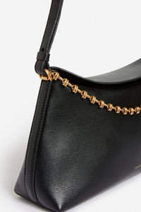 Daily Chain bag in smooth leather - Black