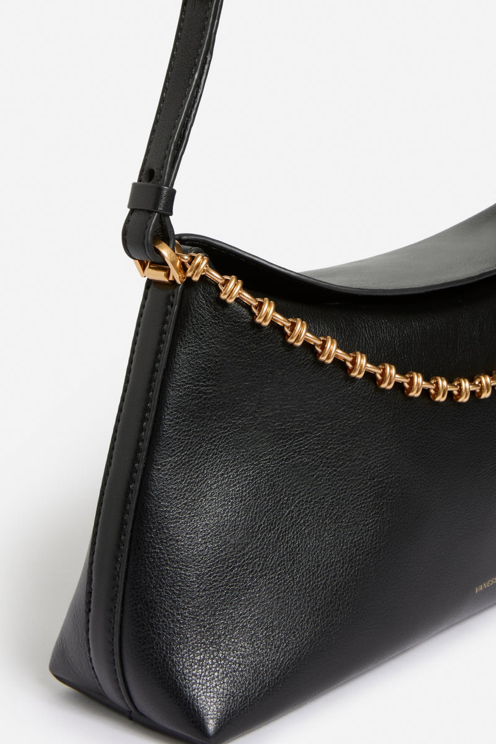 Daily Chain bag in smooth leather - Black