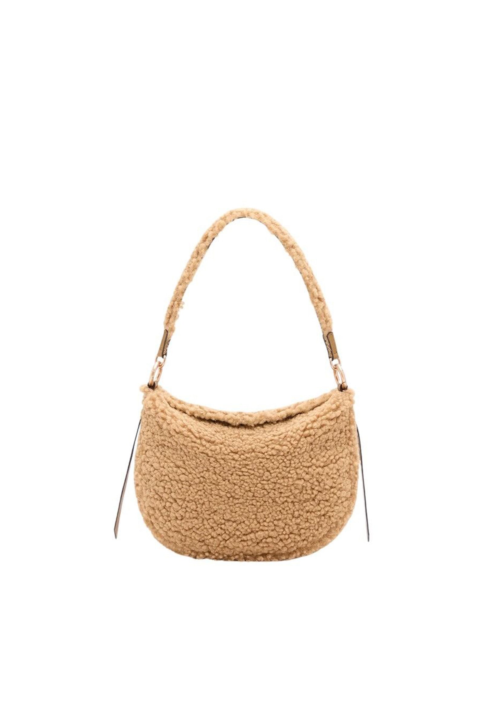 Petit sac Daily en shearling - Caramel