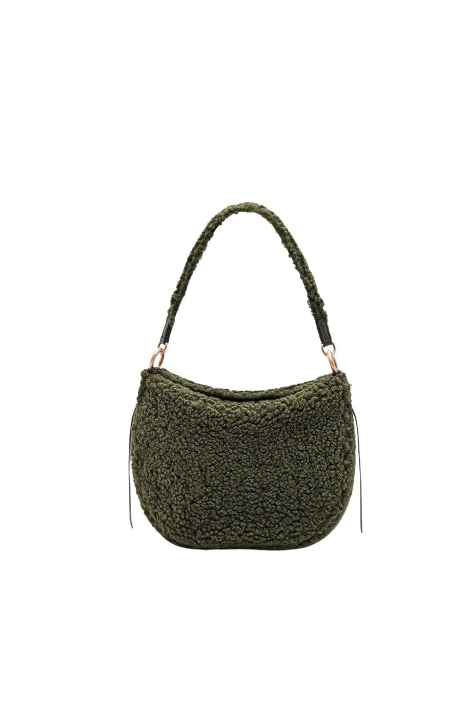 Petit sac Daily en shearling - Kaki