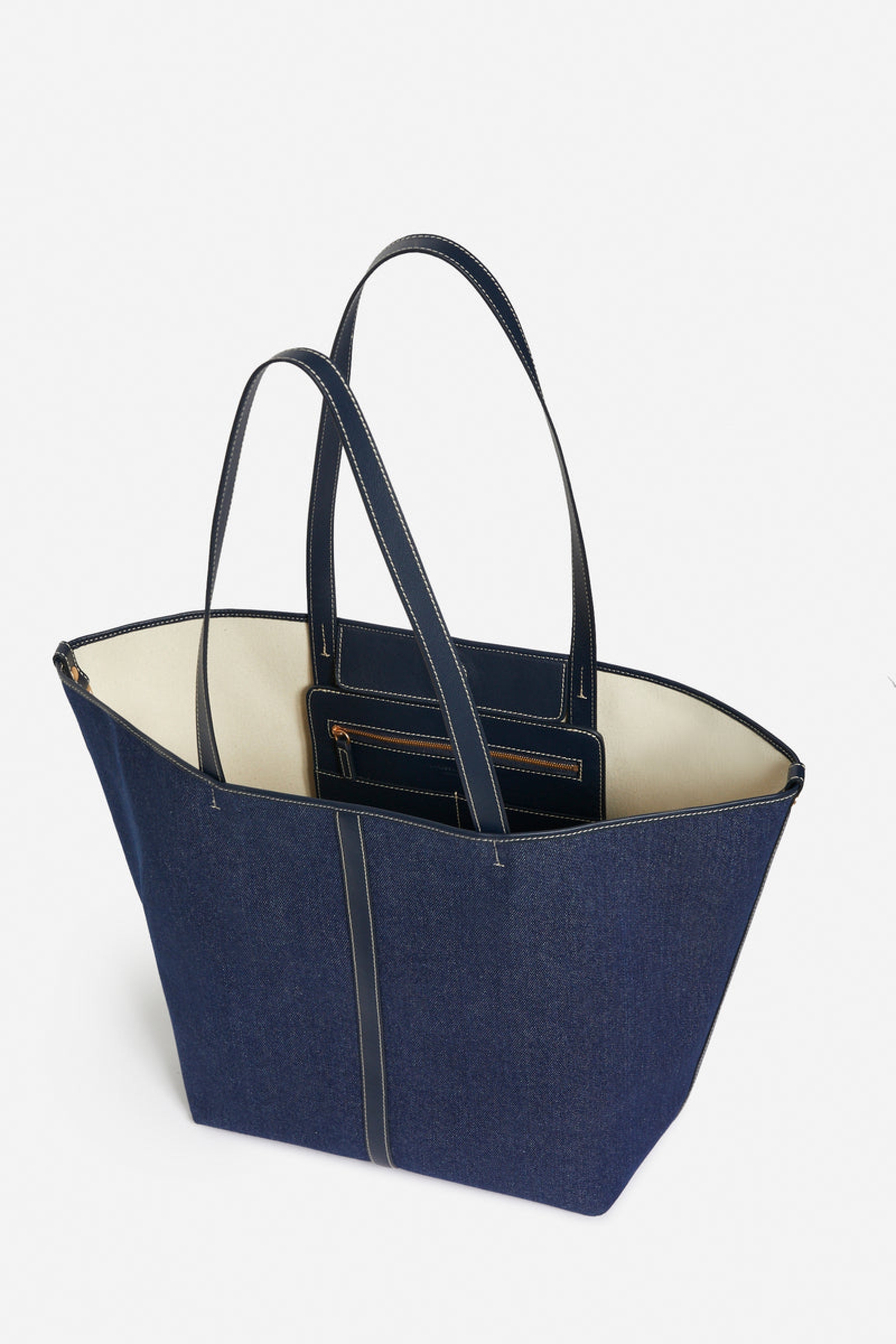 Large Daily denim tote bag - Denim