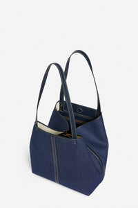 Large Daily denim tote bag - Denim