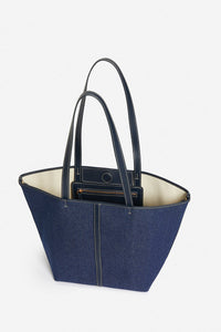 Small Daily denim tote bag - Denim