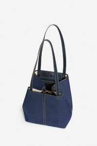 Small Daily denim tote bag - Denim