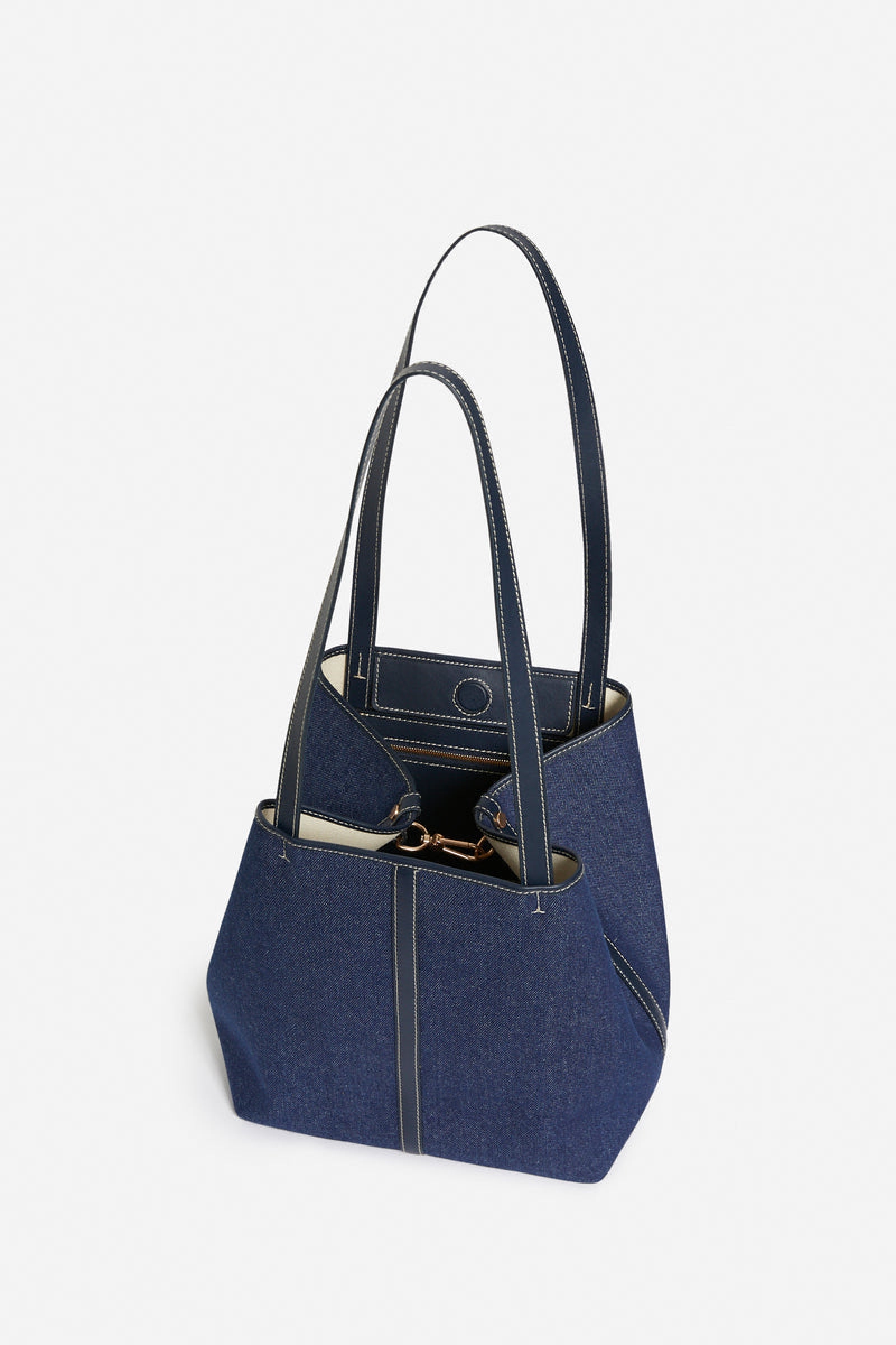 Small Daily denim tote bag - Denim