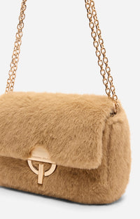 Moyen Sac Moon En Fausse Fourrure