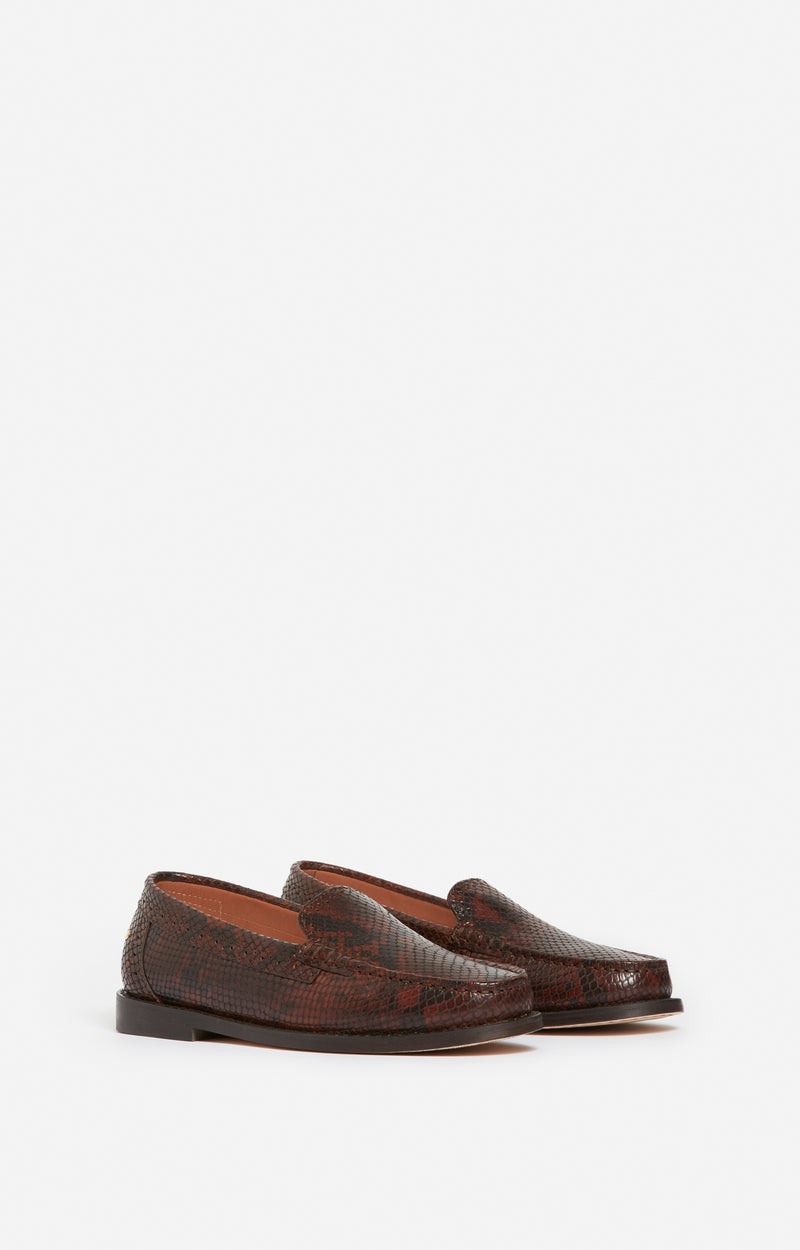 Mocassin En Cuir