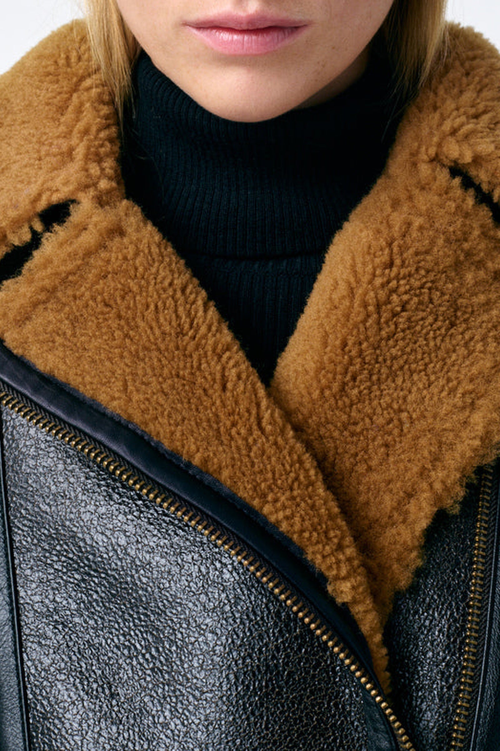 RECO : 500 // Blouson Fernie en cuir - Brun