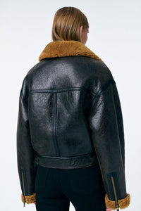 Fernie leather jacket - Brown