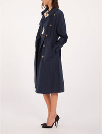 1qty RELIQUAT 150€ 100%  / Trench-coat Blake ceinturé - Blue Navy