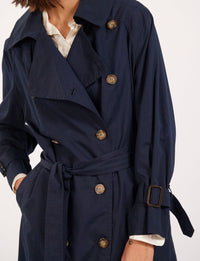 1qty RELIQUAT 150€ 100%  / Trench-coat Blake ceinturé - Blue Navy