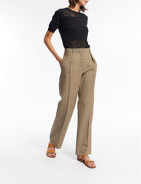 4qty RELIQUAT 75€ 0%  / Pantalon Hector à pinces en laine - Beige