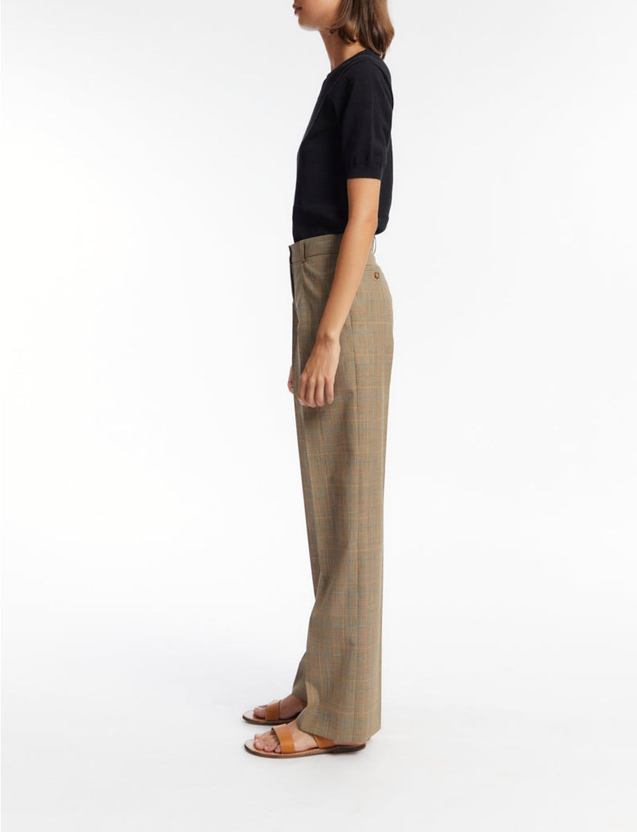 4qty RELIQUAT 75€ 0%  / Pantalon Hector à pinces en laine - Beige