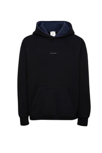 Sweat à capuche unisexe Jackie en coton - Noir & Encre & Lait
