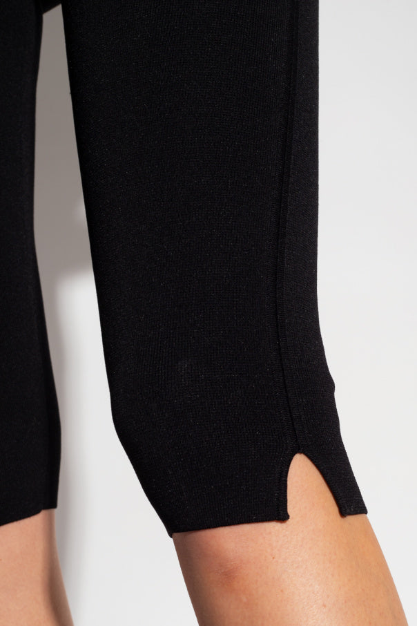 Legging court en maille compacte - Black