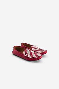 Mocassins Meeko en cuir - Red
