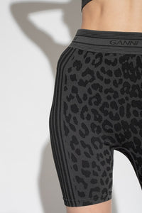 Short sans couture en jacquard - Black
