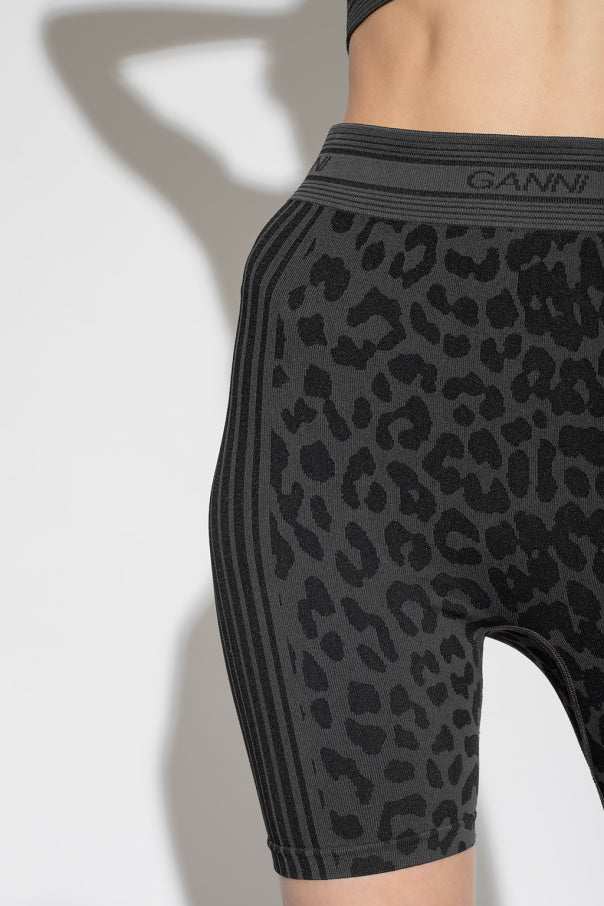 Short sans couture en jacquard - Black