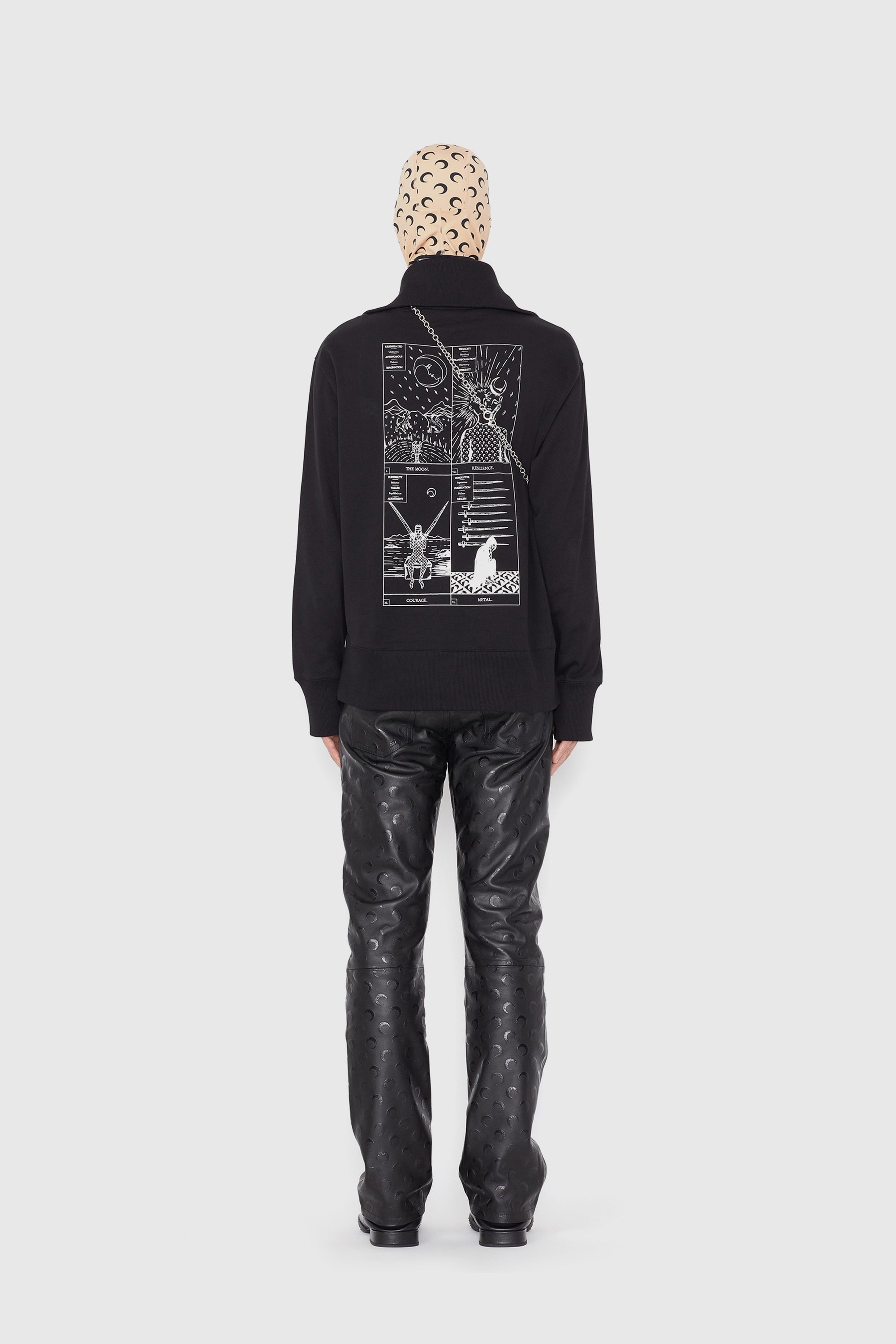 PRIX MARQUE : 75€_All Over Moon Black On Tan Cagoule - All Over Moon Black On Tan