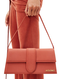 Grand sac Bambino avec logo en cuir - Orange