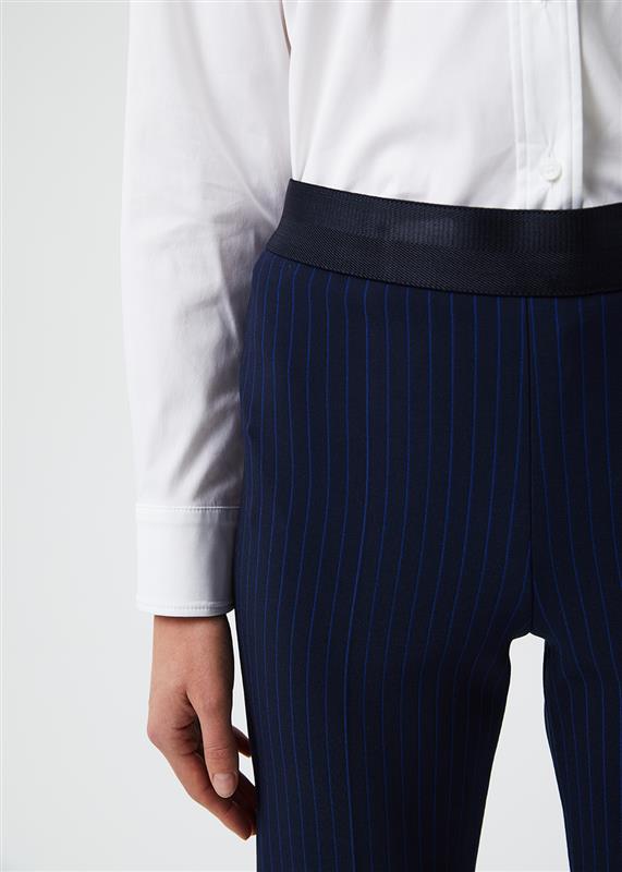 Pantalon elastique a la taille - Marine