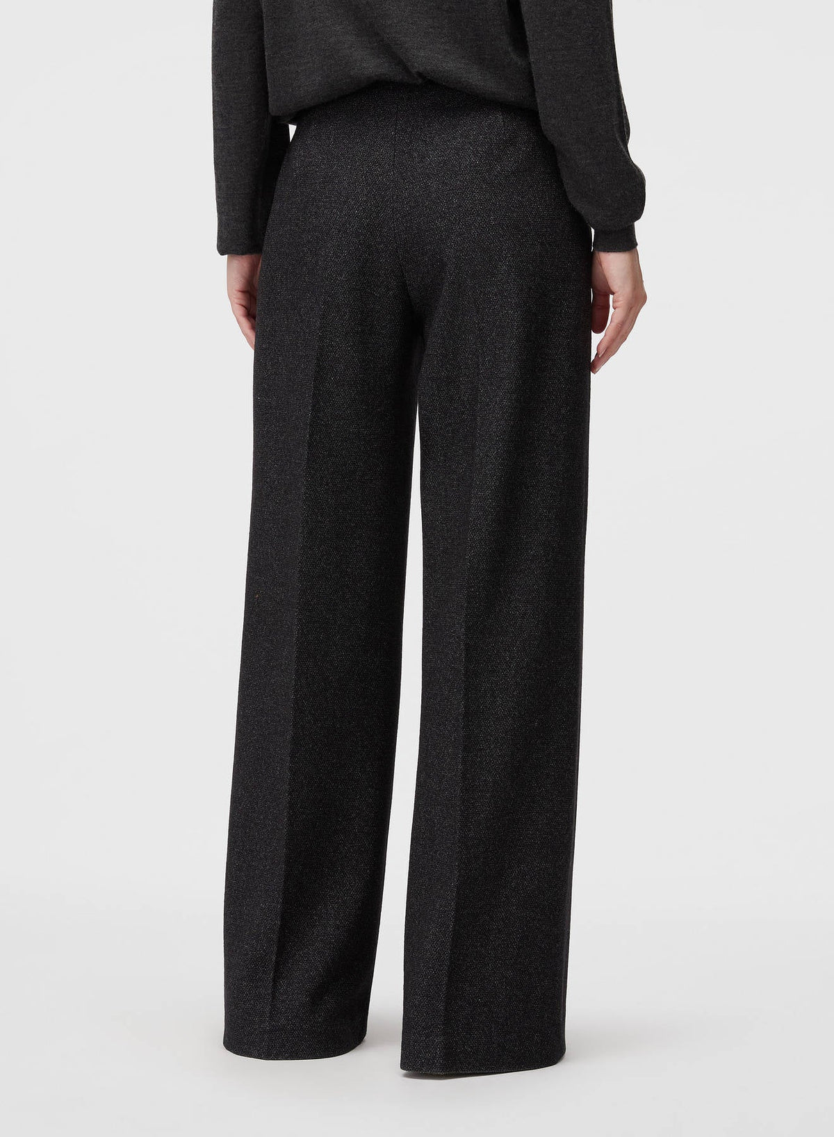 BLACK HEAVY JERSEY RELAXED PANTS