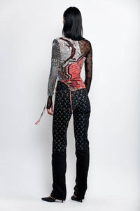 PRIX MARQUE : 170€_Archive Melange Print Top - Archive Melange Print