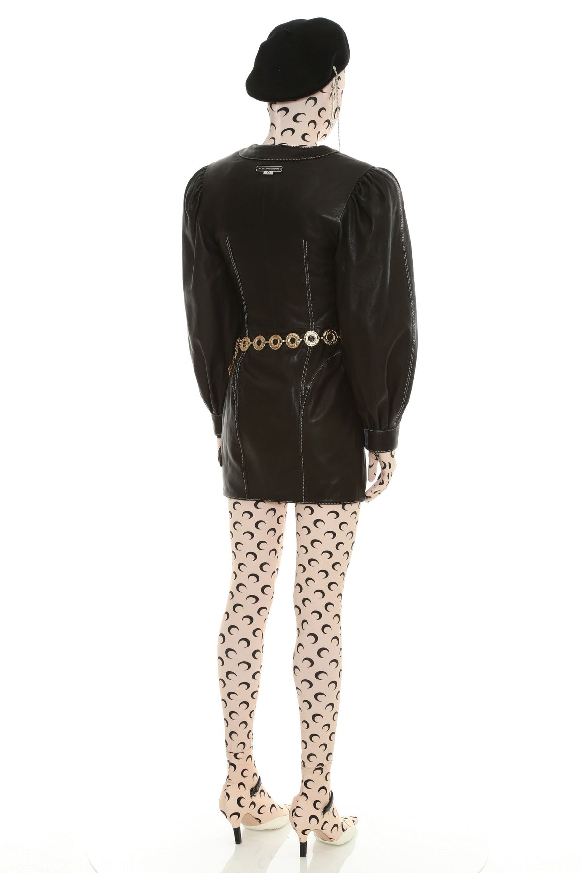 Robe en cuir deadstock Upcyclé - Black