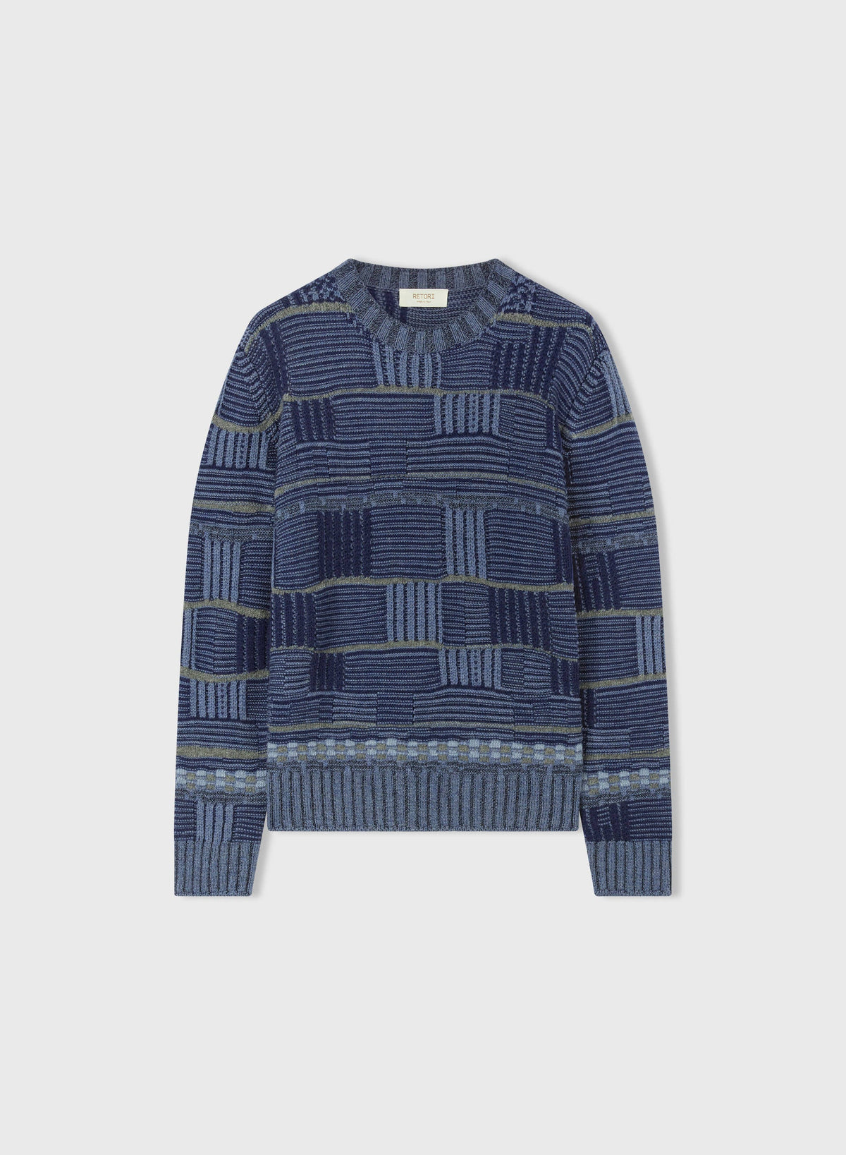 NAVY AND GREY OPPOSITES DANCE CREWNECK