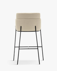 Tabouret de bar Baron - Blanc Bouclette