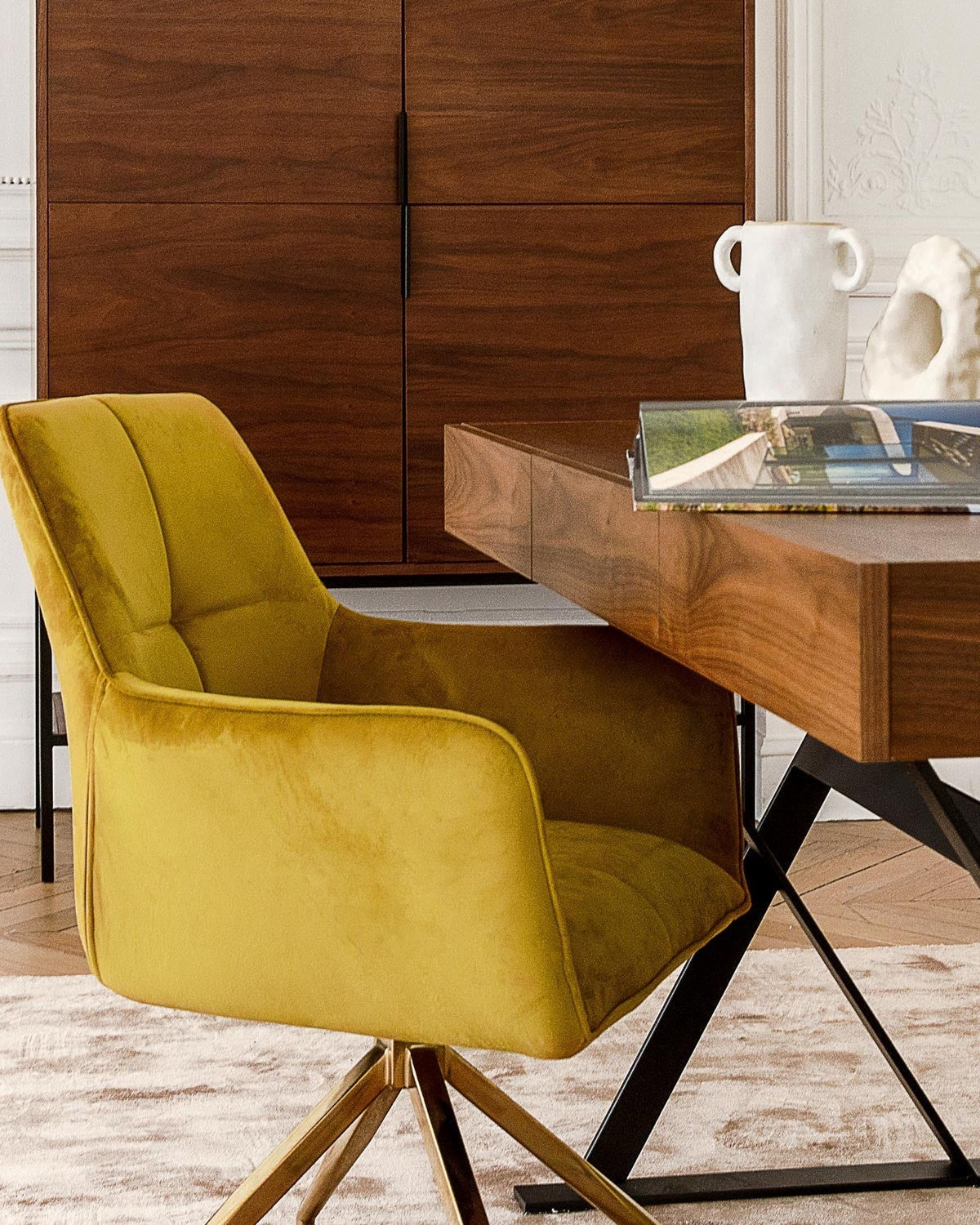 Tuxedo Designer Desk - Brown