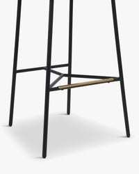Tabouret de bar Bane - Blanc bouclette