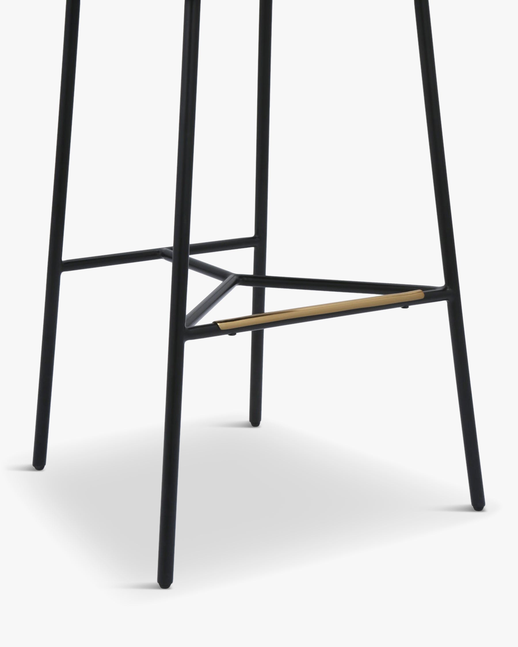 Tabouret de bar Bane - Blanc bouclette